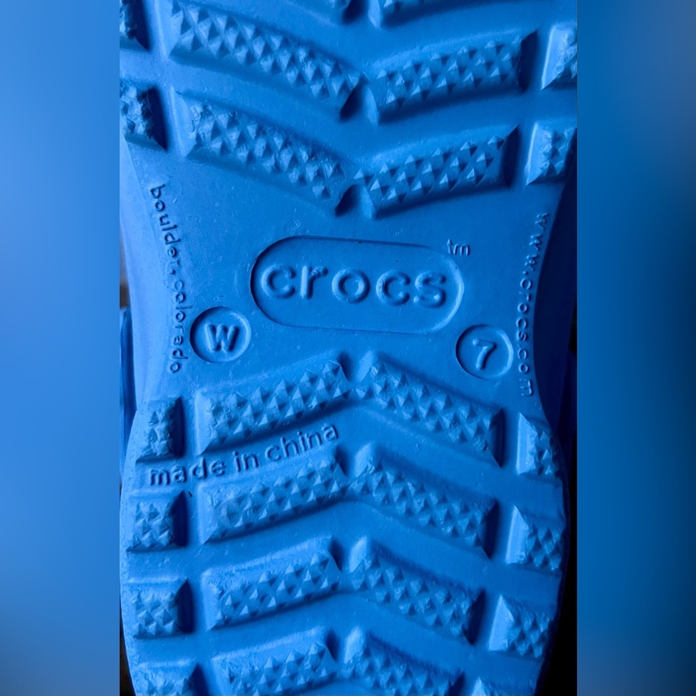 Women’s Blue Mary Jane Crocs – Size 7 - Picture 10 of 10